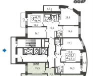 2-комнатная квартира площадью 68.3 кв.м, ул Новый Бульвар, д. 4 | цена 5 590 000 руб. | www.metrprice.ru