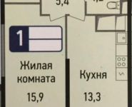 1-комнатная квартира площадью 43 кв.м, улица Некрасова, 11 | цена 2 850 000 руб. | www.metrprice.ru