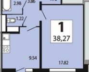 1-комнатная квартира площадью 38.3 кв.м, Южная ул. | цена 3 290 000 руб. | www.metrprice.ru