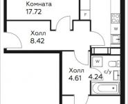 2-комнатная квартира площадью 60.64 кв.м, д.Столбово, уч.40/2, корп.5 | цена 4 706 573 руб. | www.metrprice.ru