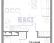 1-комнатная квартира площадью 31 кв.м, Багратионовский проезд, 1Б | цена 7 470 000 руб. | www.metrprice.ru