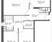 3-комнатная квартира площадью 85 кв.м, Вешняковская ул., 10 | цена 14 518 000 руб. | www.metrprice.ru