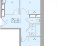 2-комнатная квартира площадью 61 кв.м в ЖК "Березовая Аллея", Берёзовая аллея, 17Ас27 | цена 8 929 765 руб. | www.metrprice.ru