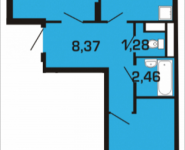 2-комнатная квартира площадью 58.44 кв.м, улица Юности, 2А | цена 4 762 860 руб. | www.metrprice.ru