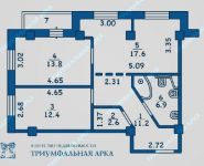 3-комнатная квартира площадью 63.5 кв.м, Матросова пр., 1/6 | цена 7 490 000 руб. | www.metrprice.ru