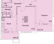 2-комнатная квартира площадью 58 кв.м, Муравская 2-я ул. | цена 6 164 337 руб. | www.metrprice.ru