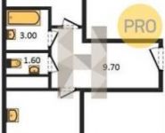 1-комнатная квартира площадью 54.7 кв.м, Новотушинская ул. | цена 5 612 220 руб. | www.metrprice.ru