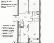 3-комнатная квартира площадью 86.3 кв.м, Братиславская улица, 15к2 | цена 15 304 709 руб. | www.metrprice.ru