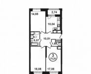 3-комнатная квартира площадью 79 кв.м, Петра Алексеева ул., 12АС3 | цена 11 344 813 руб. | www.metrprice.ru