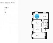 3-комнатная квартира площадью 82.6 кв.м, Ленинградское ш, 58/14 | цена 12 929 206 руб. | www.metrprice.ru