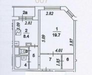 1-комнатная квартира площадью 42 кв.м, Горбунова ул., 19К1 | цена 6 500 000 руб. | www.metrprice.ru