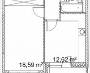 1-комнатная квартира площадью 41.6 кв.м, Лазоревый пр., 3 | цена 9 606 188 руб. | www.metrprice.ru