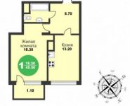 1-комнатная квартира площадью 45.5 кв.м,  | цена 3 048 500 руб. | www.metrprice.ru