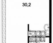 1-комнатная квартира площадью 34.3 кв.м, улица Николая Химушина, 9к2 | цена 9 488 752 руб. | www.metrprice.ru