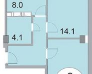 2-комнатная квартира площадью 51.5 кв.м, Им. Орлова ул., 6 | цена 3 090 000 руб. | www.metrprice.ru