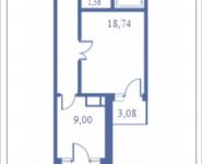 1-комнатная квартира площадью 55.8 кв.м, Кудрявцева, 12 | цена 6 606 943 руб. | www.metrprice.ru