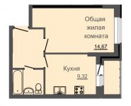 1-комнатная квартира площадью 35 кв.м, Осташковское ш. | цена 2 378 500 руб. | www.metrprice.ru