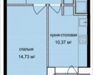 1-комнатная квартира площадью 37.6 кв.м, Талдомская улица, 17к1 | цена 3 526 899 руб. | www.metrprice.ru