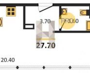1-комнатная квартира площадью 27 кв.м, Брестская 2-я ул., 6 | цена 13 087 800 руб. | www.metrprice.ru