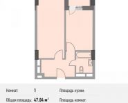 1-комнатная квартира площадью 47.4 кв.м, Береговой пр., ВЛ5 | цена 10 902 000 руб. | www.metrprice.ru