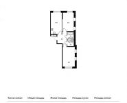 2-комнатная квартира площадью 68.2 кв.м, Ленинский проспект, 20 | цена 11 164 340 руб. | www.metrprice.ru