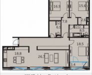 4-комнатная квартира площадью 153.6 кв.м в МФК "Balchug Residence", Садовническая, к5вл31, корп.4 | цена 84 205 334 руб. | www.metrprice.ru