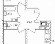 2-комнатная квартира площадью 56.25 кв.м, Дружбы, 45 | цена 5 099 062 руб. | www.metrprice.ru