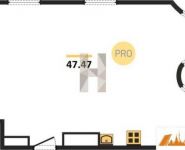 1-комнатная квартира площадью 47.5 кв.м, Автозаводская ул., ВЛ23 | цена 9 608 830 руб. | www.metrprice.ru