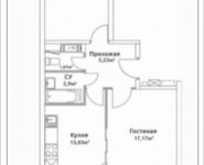 2-комнатная квартира площадью 57.25 кв.м, Родниковая, 5 | цена 6 074 358 руб. | www.metrprice.ru