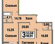 3-комнатная квартира площадью 93 кв.м, улица Сосенский Стан, 11 | цена 13 290 000 руб. | www.metrprice.ru