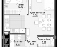 2-комнатная квартира площадью 44.06 кв.м, 1-я Ямская, 2 | цена 8 050 000 руб. | www.metrprice.ru