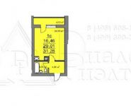 1-комнатная квартира площадью 31.3 кв.м, Колхозная ул. | цена 2 299 000 руб. | www.metrprice.ru