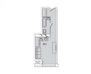 1-комнатная квартира площадью 26.2 кв.м, Рязанский пр-кт, 2 | цена 4 795 019 руб. | www.metrprice.ru