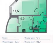 1-комнатная квартира площадью 0 кв.м, Совхозная ул., 18 | цена 5 580 800 руб. | www.metrprice.ru