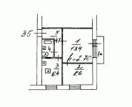 2-комнатная квартира площадью 36 кв.м, Серпуховский Вал ул., 22К1 | цена 9 200 000 руб. | www.metrprice.ru