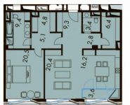 2-комнатная квартира площадью 105.1 кв.м, Садовническая ул., 31К1 | цена 45 996 266 руб. | www.metrprice.ru