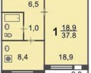 1-комнатная квартира площадью 38 кв.м, Гурьевский пр., 29К1 | цена 5 900 000 руб. | www.metrprice.ru