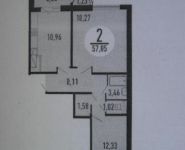 2-комнатная квартира площадью 57.9 кв.м, Березовая ул. | цена 4 400 000 руб. | www.metrprice.ru