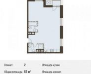 2-комнатная квартира площадью 57 кв.м, Смольная ул. | цена 5 581 372 руб. | www.metrprice.ru