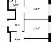 3-комнатная квартира площадью 73.07 кв.м, Тайнинская, 9 | цена 10 574 199 руб. | www.metrprice.ru