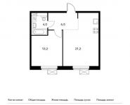 1-комнатная квартира площадью 44.9 кв.м,  | цена 5 028 800 руб. | www.metrprice.ru