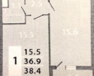 1-комнатная квартира площадью 38 кв.м, Производственная ул., 6 | цена 5 200 000 руб. | www.metrprice.ru