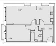 2-комнатная квартира площадью 52 кв.м, Николо-Хованская ул., 12К1С2 | цена 4 968 480 руб. | www.metrprice.ru