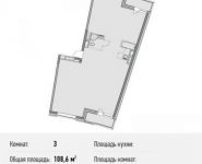 3-комнатная квартира площадью 108.6 кв.м, Береговой пр., ВЛ5 | цена 23 892 000 руб. | www.metrprice.ru