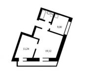 2-комнатная квартира площадью 46.7 кв.м,  | цена 5 241 608 руб. | www.metrprice.ru