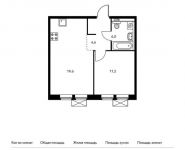 1-комнатная квартира площадью 39.4 кв.м, жилой комплекс Мякинино Парк, | цена 5 145 640 руб. | www.metrprice.ru