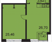 2-комнатная квартира площадью 57.8 кв.м, Ходынский бульвар | цена 10 367 875 руб. | www.metrprice.ru