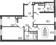 3-комнатная квартира площадью 122 кв.м, Серпуховский Вал ул. | цена 27 364 625 руб. | www.metrprice.ru