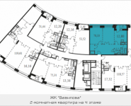 2-комнатная квартира площадью 70.33 кв.м, Вавилова, 69 | цена 16 494 418 руб. | www.metrprice.ru