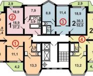 2-комнатная квартира площадью 52 кв.м, Защитников Москвы просп., 3 | цена 5 350 000 руб. | www.metrprice.ru